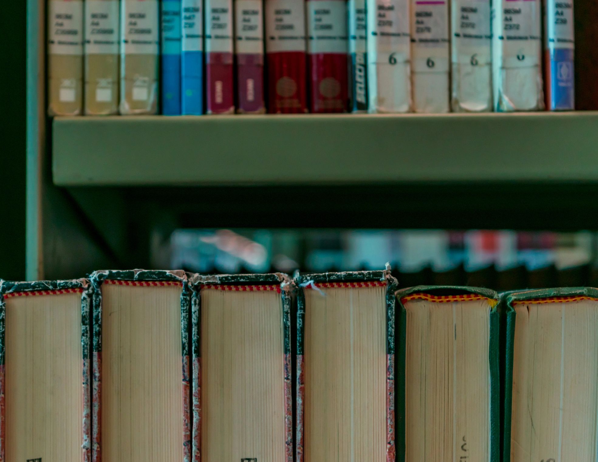 Bookshelf filled with books representing Christian Straight Talk titles