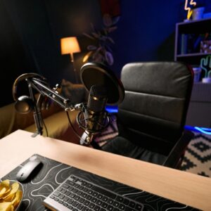 Podcast Studio Setup Streaming Content Creation for Blogger